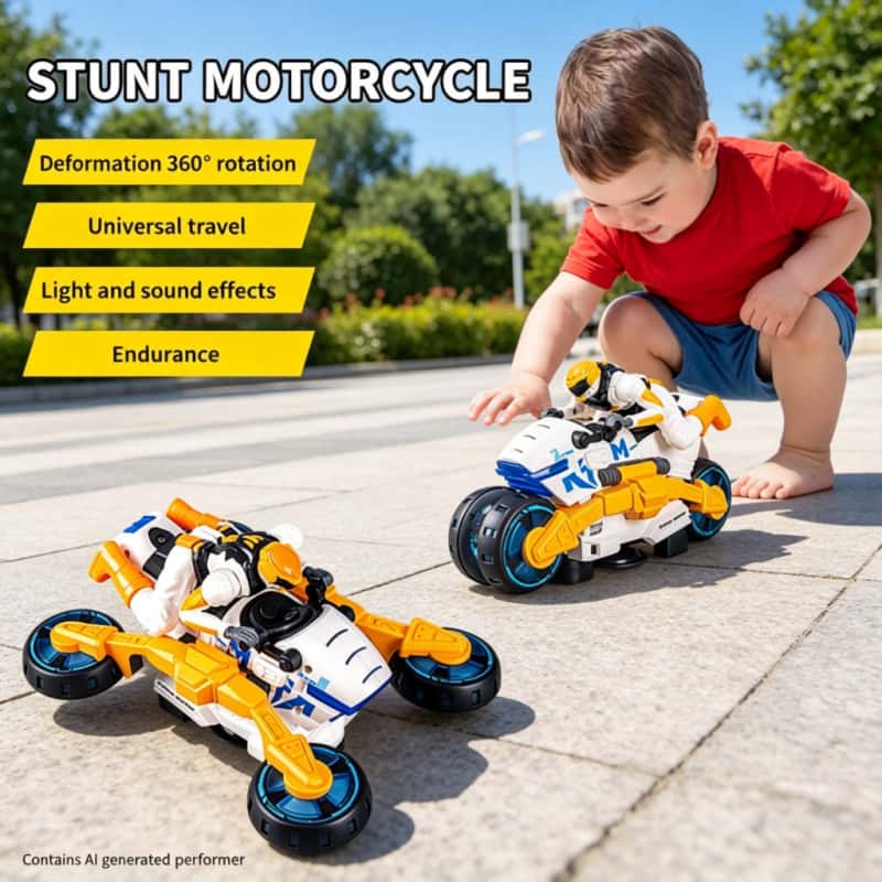 Kids Toys Electric - Elektryczny motocykl transformujący się w zabawkę