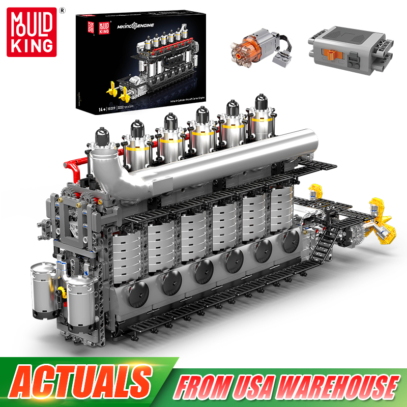 Kids Toys Lego - Mould King 10209 Techniczny Silnik Samochodowy