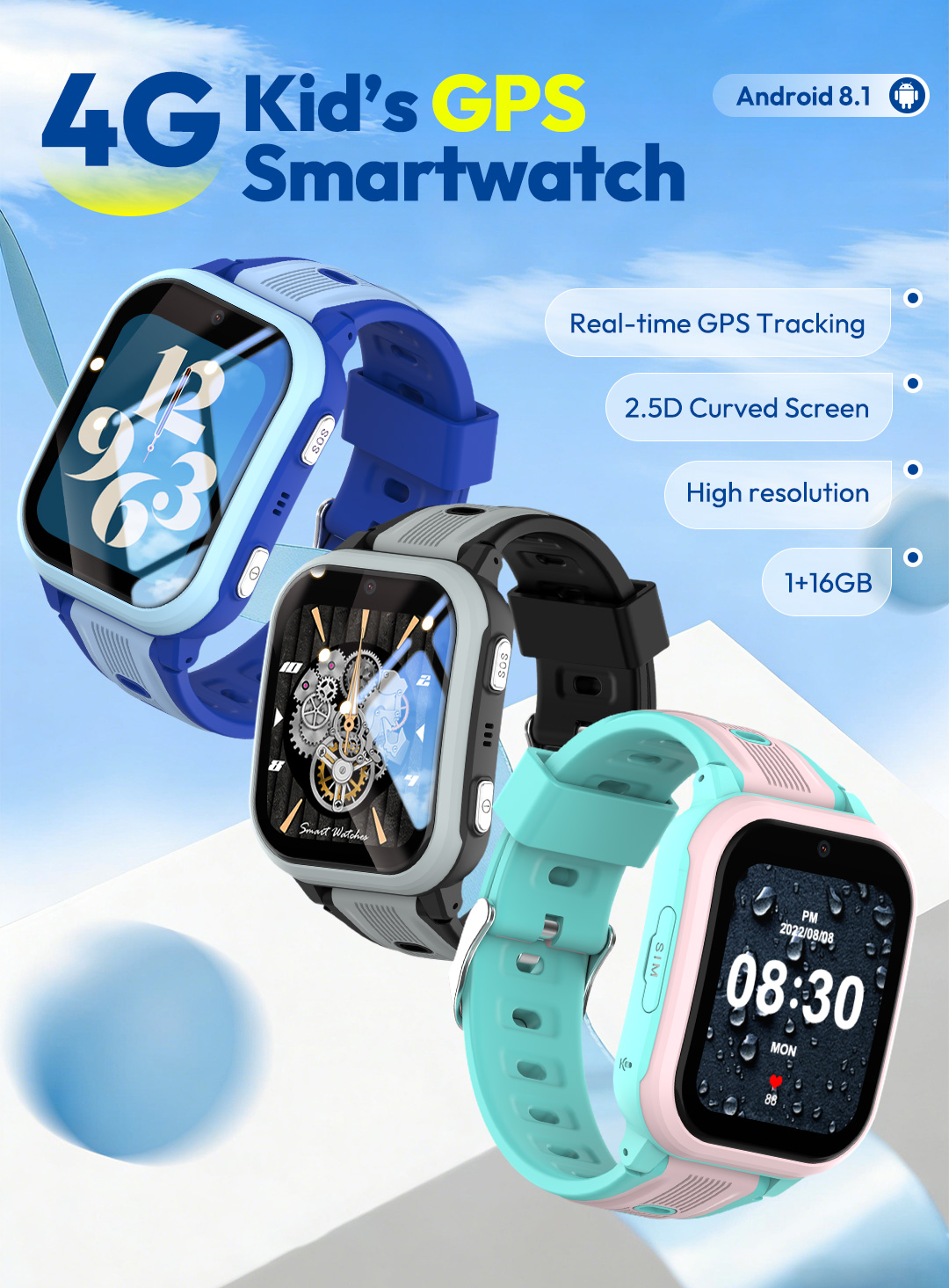 Kids Toys Youtube - Wonlex 4G Smartwatch dla dzieci KT41