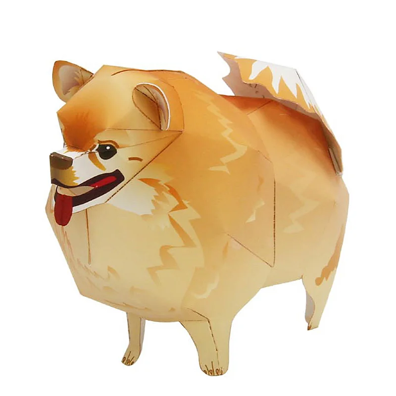 Kids Toys Dog - Pomorski pies składany Origami Art Mini