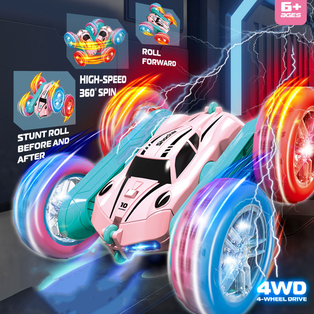 Kids Toys Electric - Samochód kaskaderski RC 2.4G, elektryczny, zdalnie