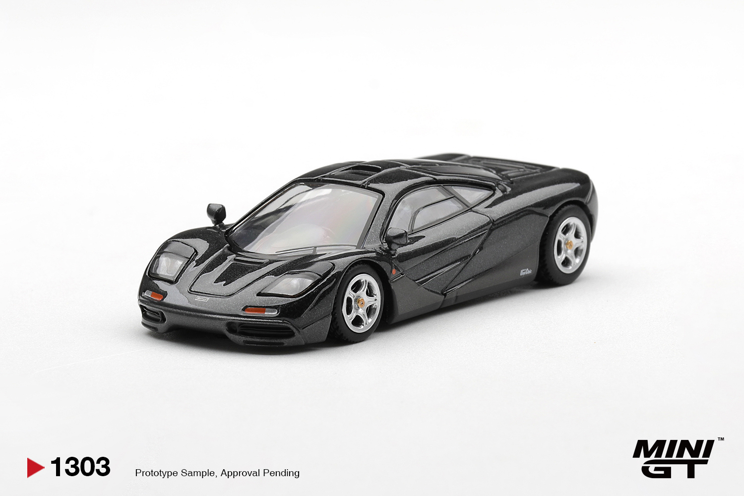 Kids Toys Boys - MINIGT 1/64 McLaren F1 Niebiesko-Czarny Metaliczny