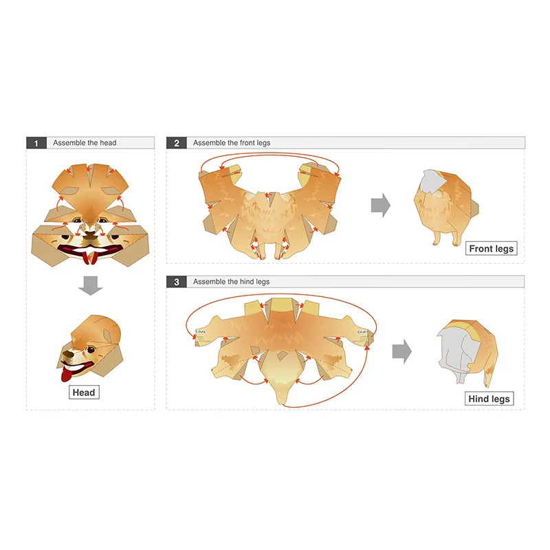 Pomorski pies składany Origami – Kids Toys Dog recenzja i cena