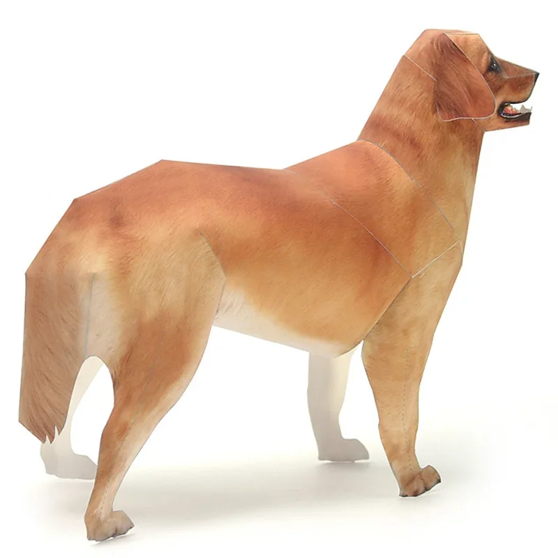 Model papierowy psa rasy Golde – Kids Toys Dog recenzja i cena
