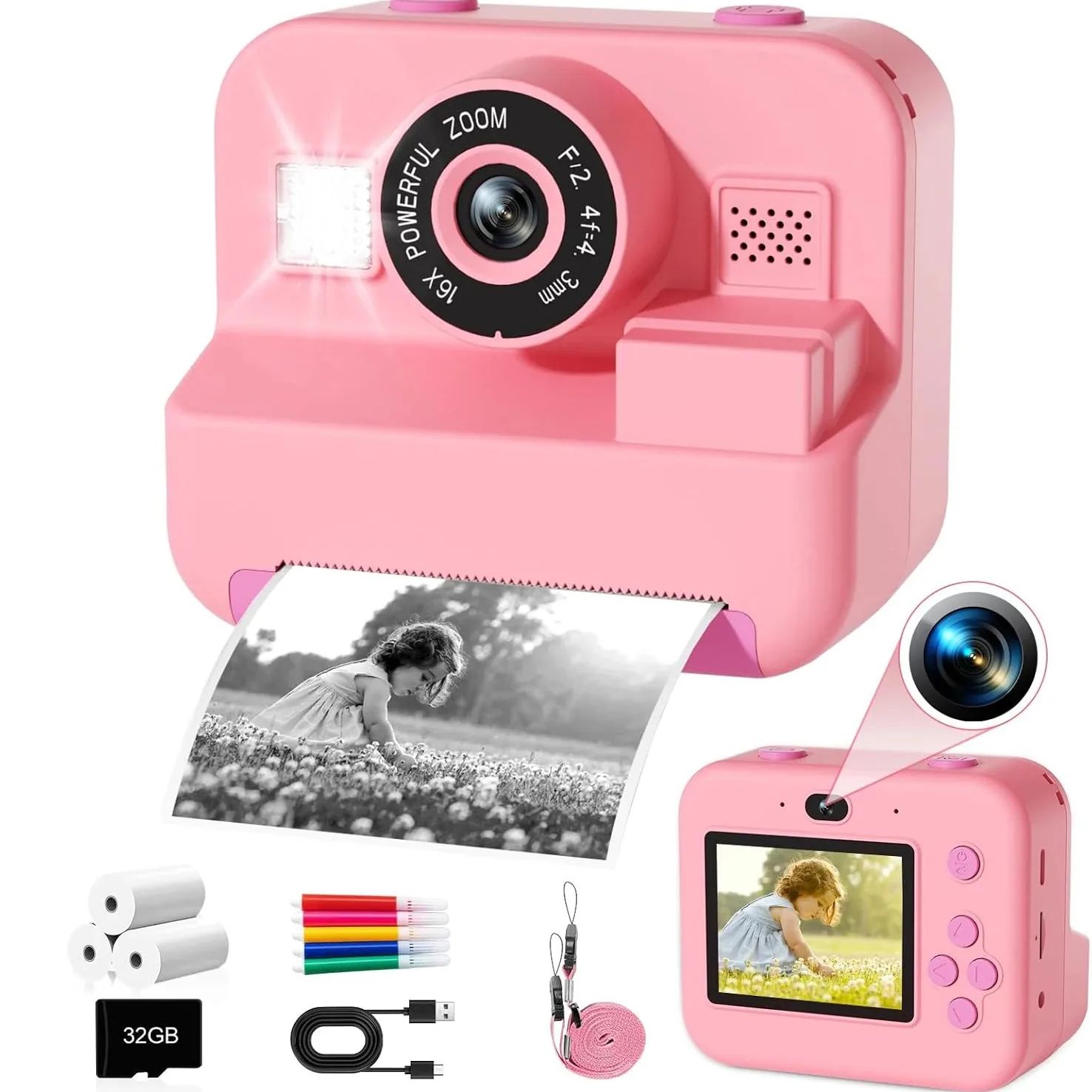Nowość Instant Print Camera Wi – Kids Toys Top View recenzja i cena