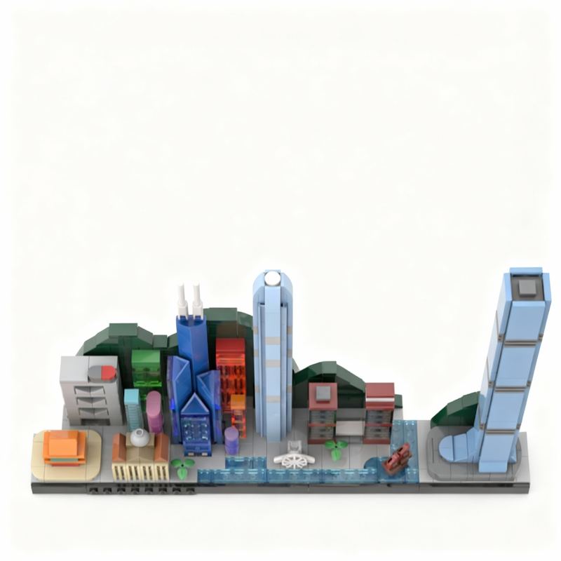 667 elementów MOC Model Hong K – Kids Toys Hong Kong recenzja i cena